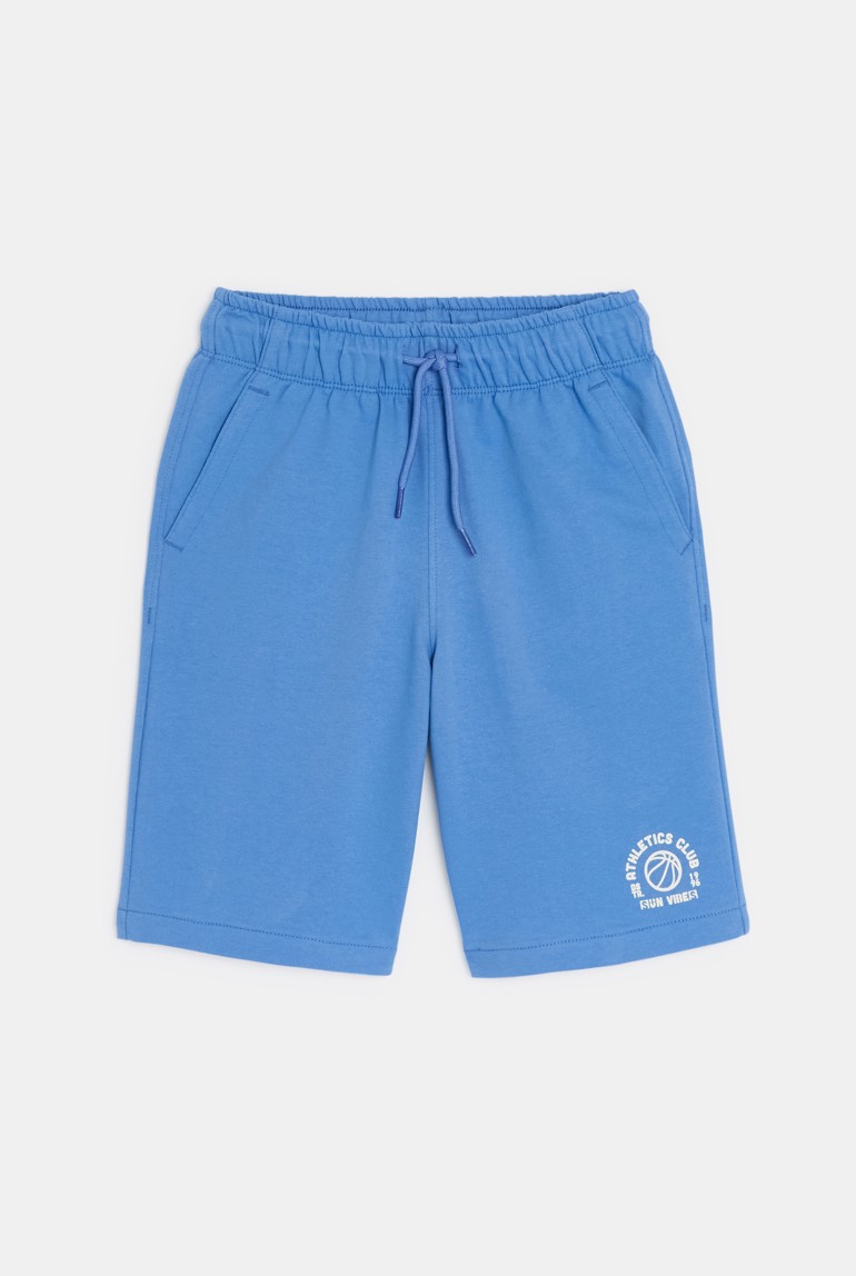 Bermuda en molleton bleu Garçon 1