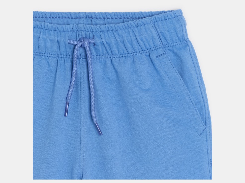 Blaue Bermuda-Shorts aus Molton für Jungen 2