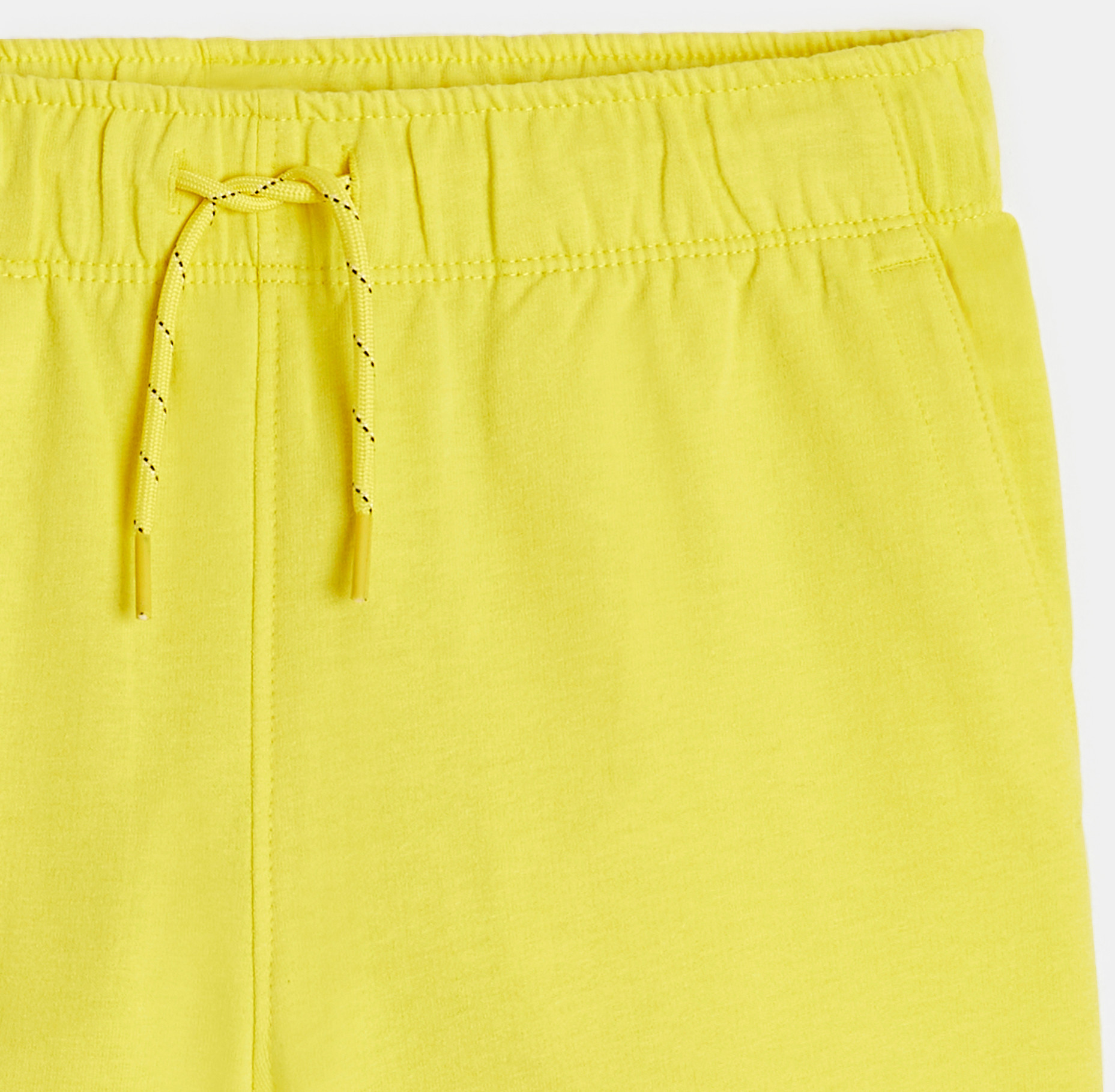 Gelbe Bermuda-Shorts aus Molton für Jungen 2