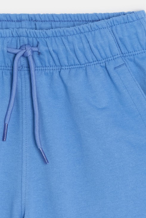 Boy's blue fleece Bermuda shorts 2