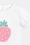 Camiseta lentejuelas blanco bebé niña 2