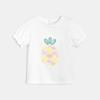 T-shirt sequins blanc bébé fille