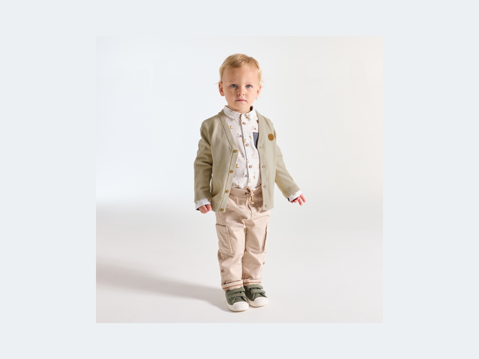 Gilet maille tricot bébé garçon 1