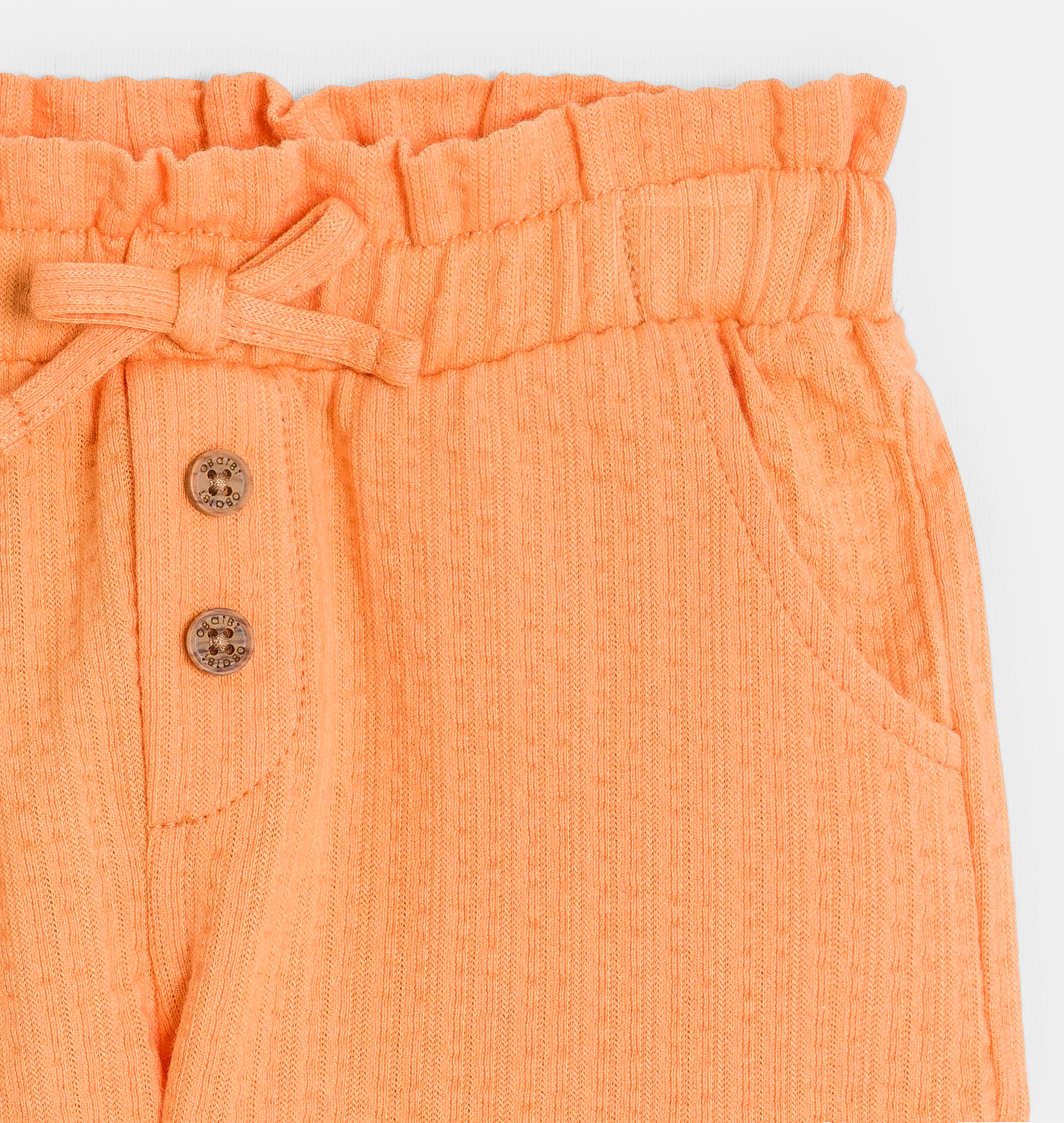 Leichte orange Shorts aus modischer Baumwolle Kleinkind Mädchen 2