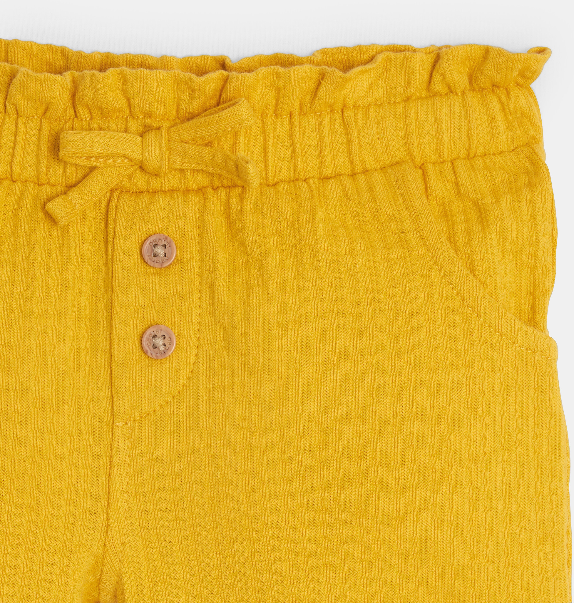 Leichte gelbe Shorts aus verspielter Baumwolle Baby Mädchen 2