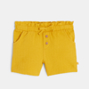 Short coton fantaisie léger jaune bébé fille