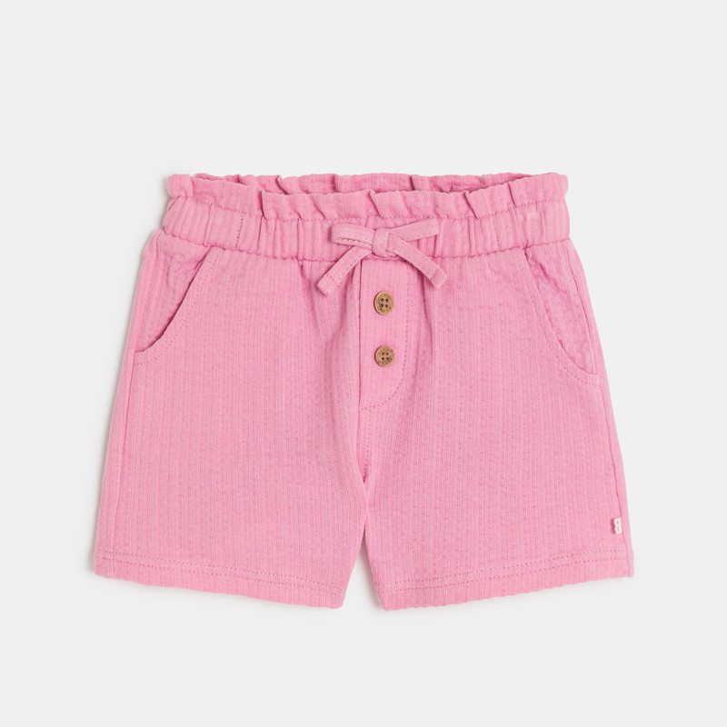 Leichte rosa Shorts aus verspielter Baumwolle Baby Mädchen
