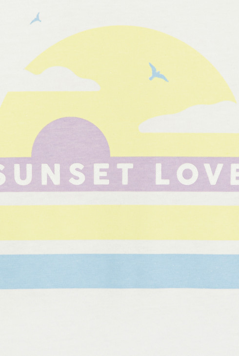 Pyja-short à message mauve Fille 2