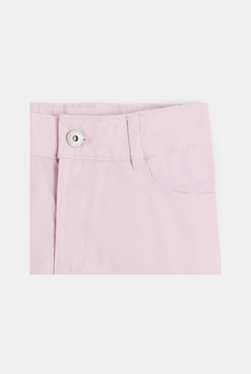 Short en toile rose Fille 2