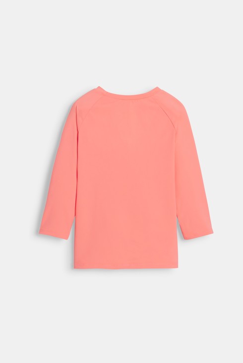 Bade-T-Shirt in Orange mit UV-Schutz 2