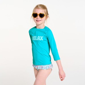 T-shirt de bain anti-UV bleu 1