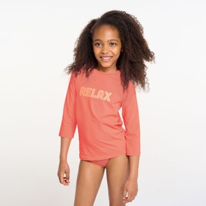 T-shirt de bain anti-UV orange 1