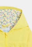 Gelbe Babyjacke mit Kapuze für Mädchen 3