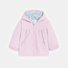 Veste à capuche rose bébé fille