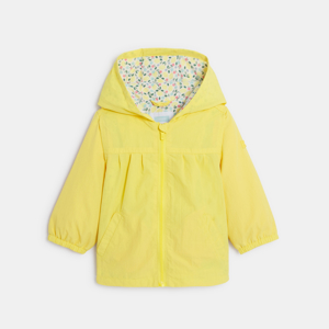 Veste à capuche jaune bébé fille 1