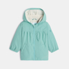 Veste à capuche verte bébé fille