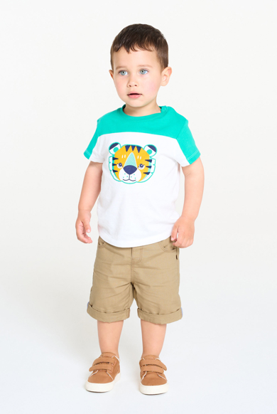 PALE BEIGE BERMUDA SHORTS, CHILD
