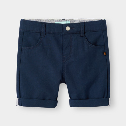 Bermuda Droit Coton Fantaisie Bleu Marine Bébé Garçon - Bleu Navy - 12M - OBAIBI