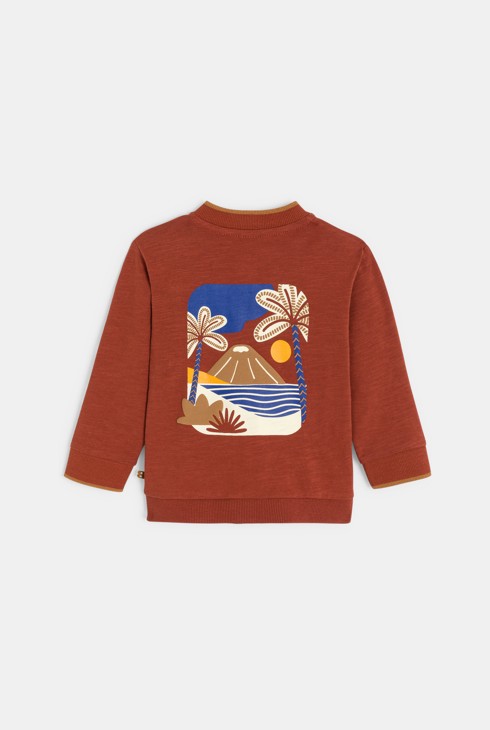 Weste aus gefüttertem Jersey mit Reißverschluss Kleinkind Junge 2