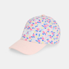 Casquette fleurie rose bébé fille