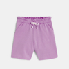 Bermuda en jersey uni mauve Fille