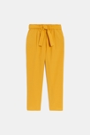 Pantalon chino uni jaune Fille 2