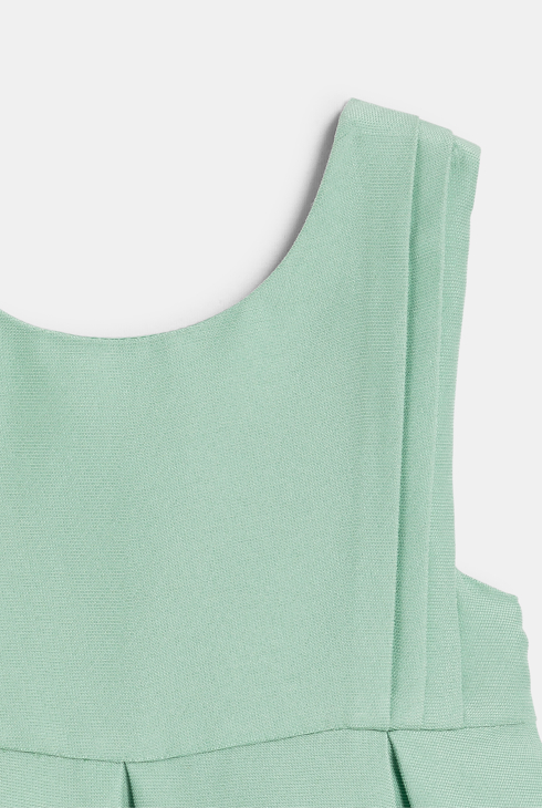 Robe chic irisée vert bébé fille