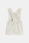 Combi short fleurie rose bébé fille 3