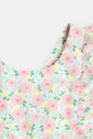 Combi short fleurie rose bébé fille 4