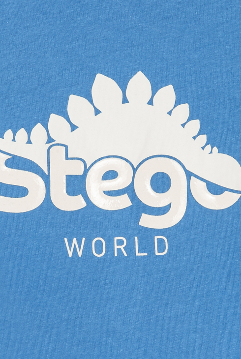 Blaues Langarm-T-Shirt mit Dinosauriermotiv Jungen