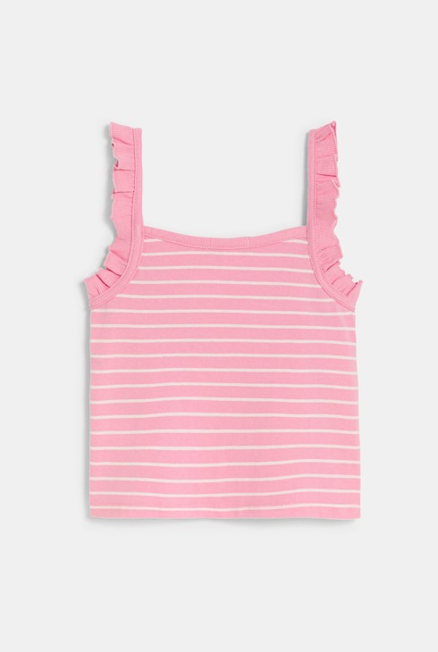 Débardeur rayé à bretelles rose fille Chipie 2