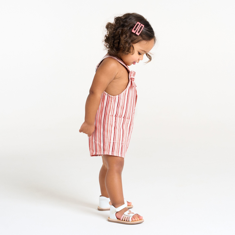 【翌日発送可能】 overalls striped pink short girl's Baby Okaïdi Obaïbi & シャツ/ブラウス(長袖/七分)