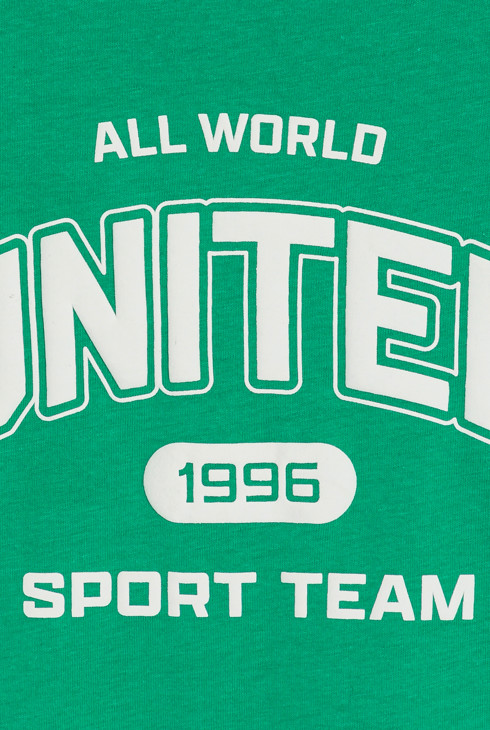 Débardeur sportswear motif placé vert Garçon 2