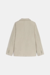 Veste de costume en coton et lin beige Garçon 2