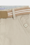 Einfarbig beige Chinohose slim für Jungen 2