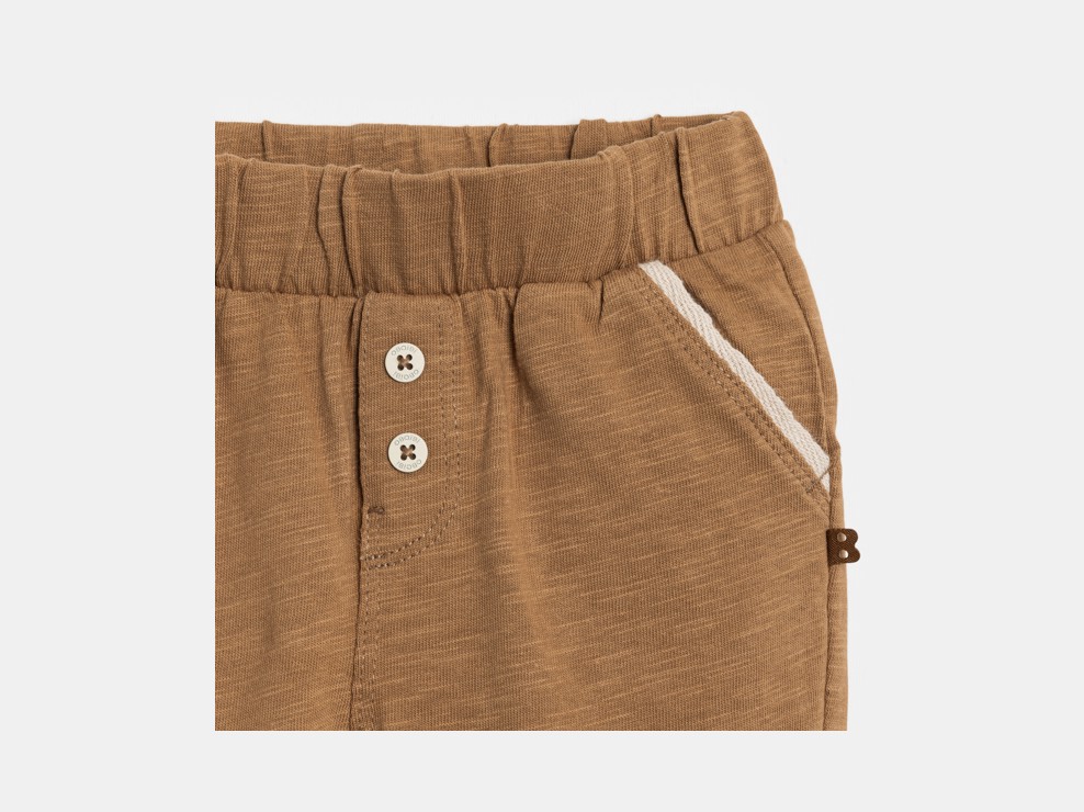 Pantalon jersey léger marron bébé garçon 2