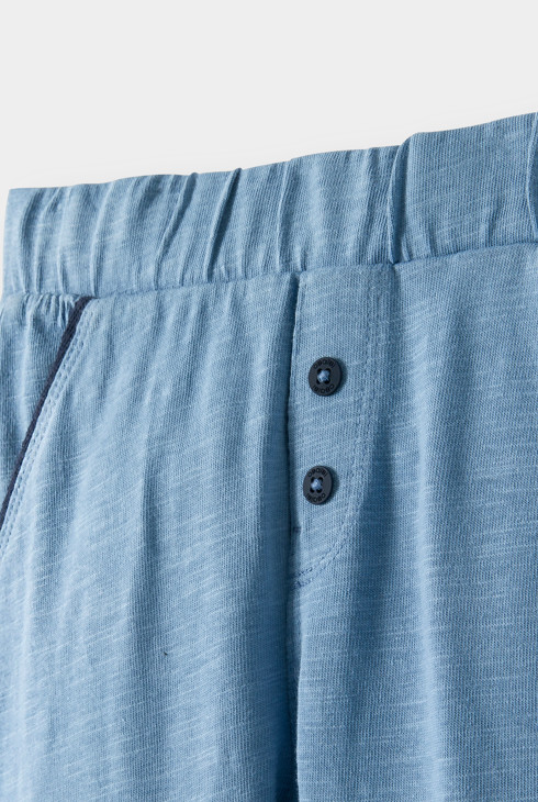Blaue Hose aus leichtem Jersey Kleinkind Junge 2