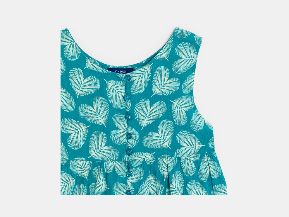 Blauwe pakje met print voor meisjes 2