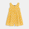 Combishort motif imprimé jaune Fille