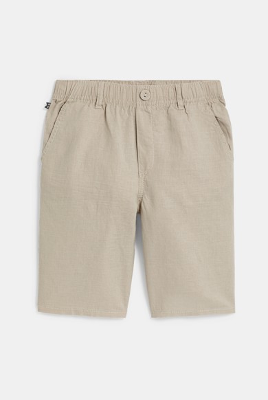 【BAON】Dio Linen Bijo Short Pants - Linen 100 Boy's plain beige linen shorts Okaïdi & Obaïbi
