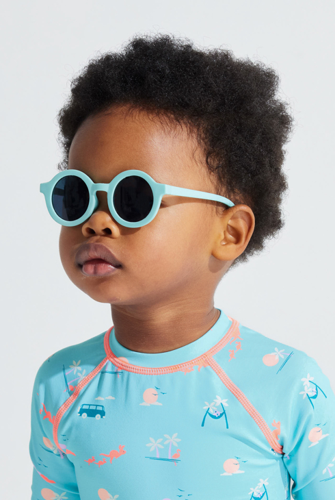 Runde Baby-Sonnenbrille in Blau für Jungen 1