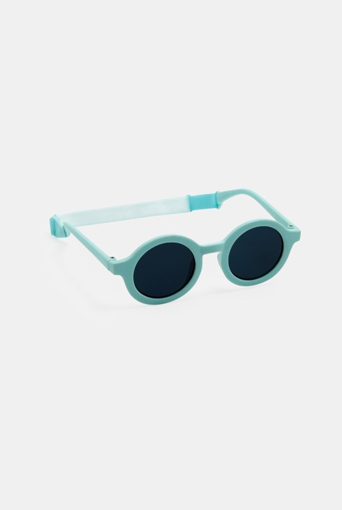 Runde Baby-Sonnenbrille in Blau für Jungen 2