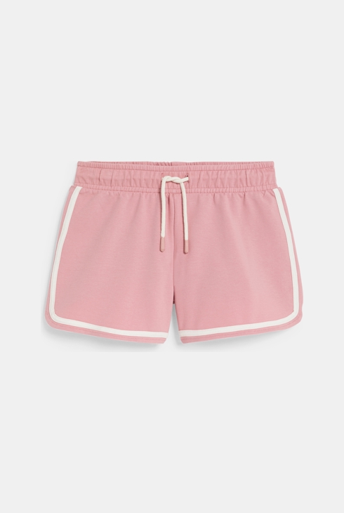 Rosa Shorts aus Molton Mädchen 1