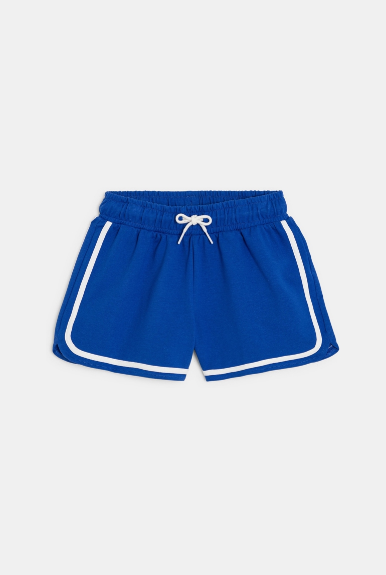 Short de muletón azul niña 1