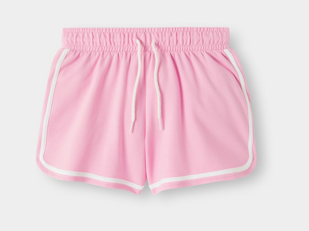 Shorts Molton leicht rosa Mädchen 2