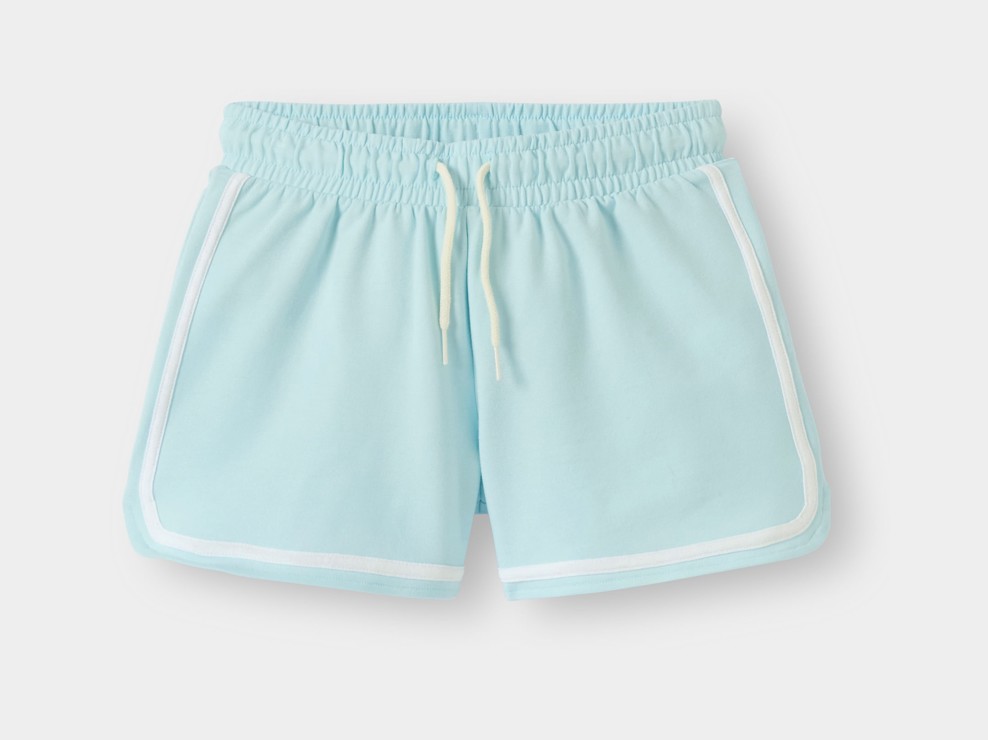 Short molleton léger bleu fille 1