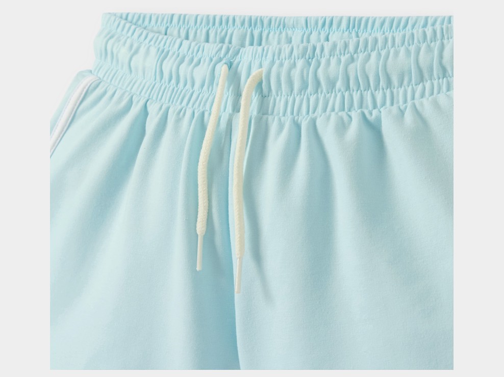 Short molleton léger bleu fille 2