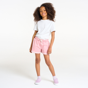 Short en molleton rose Fille 1