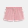 Short en molleton rose Fille