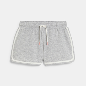 Grijze fleece short voor meisjes 1